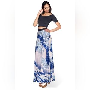 BlackMilk The Great Wave Maxi Skirt